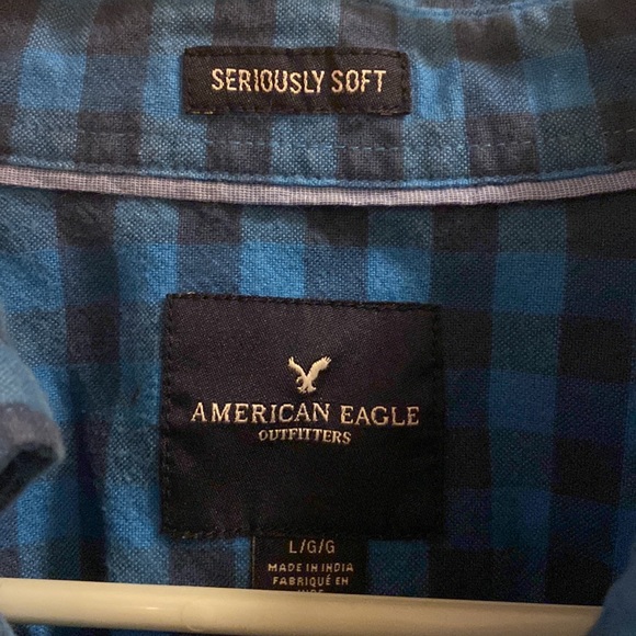 American Eagle Plaid Button Down - Picture 3 of 3